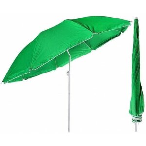 Зонт Пляжный С Наклоном D=240, Стойка 28/32Мм, Полиэстер 210D, Зеленый, Eurica (арт. 681666)