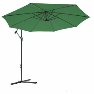Зонт садовый Green Glade 8004 зеленый тип раскрытия лебедка, 300 х 245 см, высокопрочный полиэстер