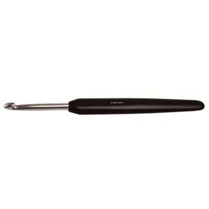 30888 Крючок алюминиевый с черной ручкой и серебряным наконечником KnitPro, 7.00 мм