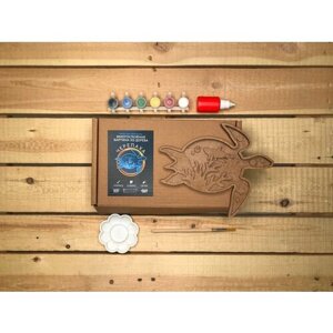 3D картина по номерам Черепаха коллекция Морские животные, подарочный набор для творчества, многослойное панно из дерева