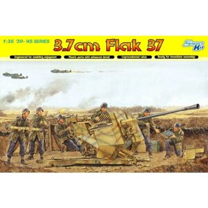 6483 Dragon 37-мм автоматическая пушка Flak 37 (1/35)