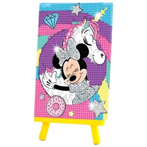 Алмазная мозаика для детей Disney Минни Маус "Минни и единорог", вышивка стразами