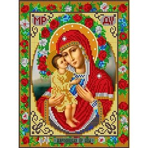 Алмазная мозаика икона Богородица Жировицкая 28*35 см