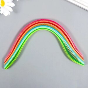 Арт Узор Полоски для квиллинга "Цветные" набор 160 полосок ширина 0,9 см длина 25 см микс