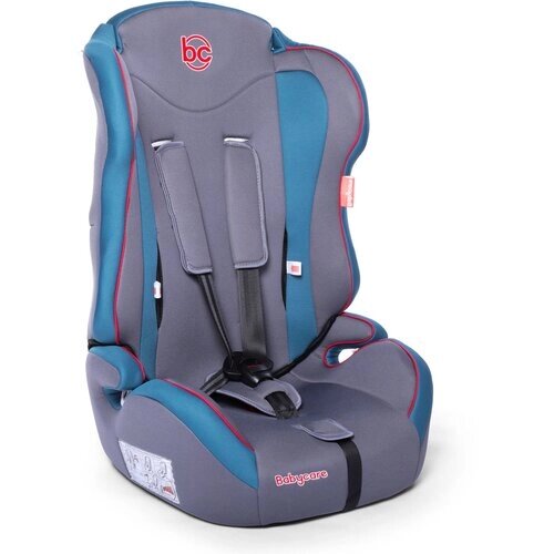 Baby Care Детское автомобильное кресло Upiter (без вкладыша) гр I/II/III, 9-36кг,1-12лет), серый/синий