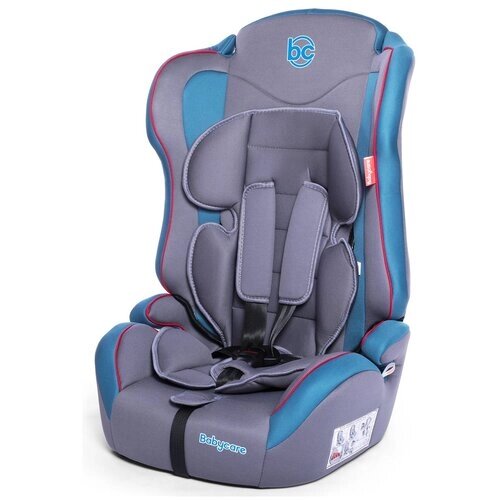 Baby Care Детское автомобильное кресло Upiter Plus гр I/II/III, 9-36кг,1-12лет) Серый/Синий (Grey/Blue)
