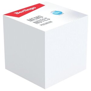 Блок для записи Berlingo "Premium", 9*9*9, белый, 100% белизна (арт. 290211)