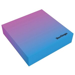 Блок для записи декоративный на склейке Berlingo "Radiance" 8,5*8,5*2, голубой/зеленый, 200л. (арт. 298601)