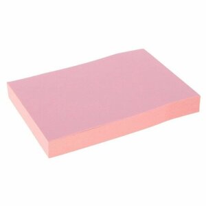 Блок с липким краем 51 мм x 76 мм, 100 листов, пастель, розовый, 4 штуки