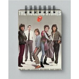 Блокнот The Rolling Stones, Роллинг Стоунз №7, Размер А4, 21 на 30 см