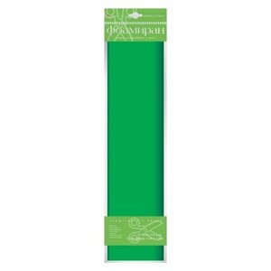 Бумага для творчества "Фоамиран", 50х140 см, цвет зеленый