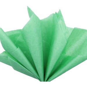 Бумага тишью светло-зеленая 76*50 см, 100 листов
