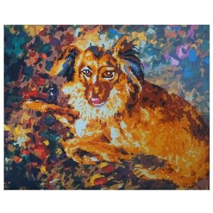 Color Kit Набор алмазной вышивки-раскраска Породистый пес (RA004) 50х40 см