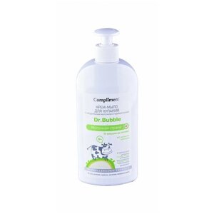 Compliment Dr. Bubble Крем-Мыло для купания с натуральным молочком и пребиотиками «Молочная страна» 400мл