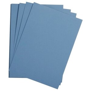 Цветная бумага 500*650мм, Clairefontaine "Etival color", 24л., 160г/м2, королевский синий, легкое зерно, 30%хлопка, 70%целлюлоза, 320127