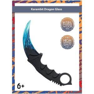 Деревянный нож Керамбит PalisWood Драгон Гласс / Karambit Dragon Glass /Words of standoff
