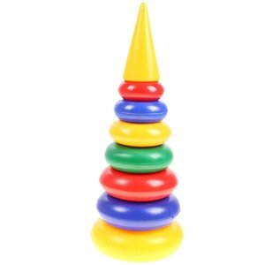Детская игрушка пирамидка для малышей Пирамида Большая 50 см., Юг-Пласт