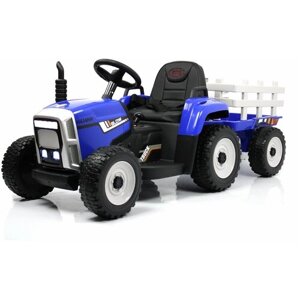 Детский электромобиль-трактор RiverToys H444HH Синий