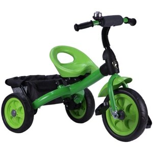 Детский трехколесный велосипед зеленый