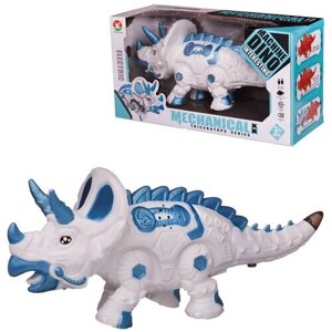 Динозавр-робот Junfa Трицераптос электромеханический, свет, звук, белый WB-00698/белый