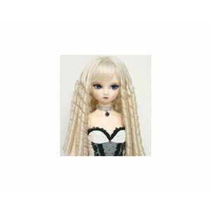 DollGa Wig LR-021_D Goldenrod (Длинный спиралевидный парик размер 15-18 см золотистый для БЖД кукол)