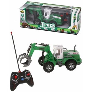 Экскаватор Наша игрушка 3002-3, 25 см, зеленый