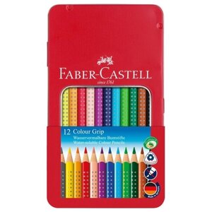 Faber-Castell Цветные карандаши Grip, 12 цветов (112413)