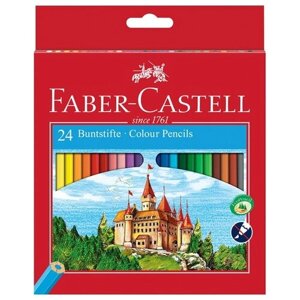 Faber-Castell Карандаши цветные Замок 24 цвета (120124) ассорти