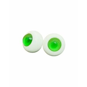Глаза зеленые для кукол стекло 16 мм