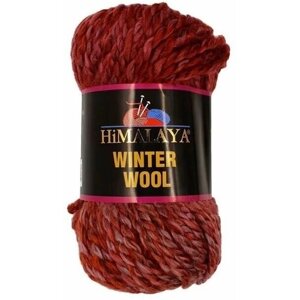 HIMALAYA Winter Wool, 100 грамм, 70 метров, 80% акрил, 20% шерсть 02 терракот