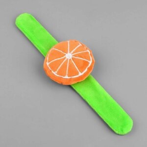 Игольница на браслете «Апельсин», 23 7 см, цвет зелёный