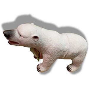 Игровая фигурка Белый полярный медведь со звуком 30 см