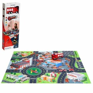 Игровой набор «Город», с ковриком и машинкой (комплект из 3 шт)