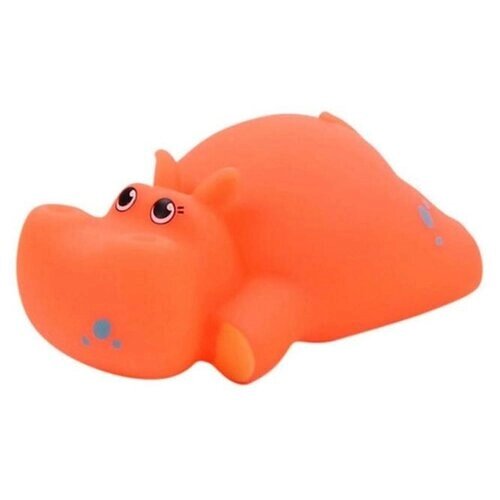 Игрушка для ванной Happy Snail Бегемот Бубба (19HSB04BU), оранжевый