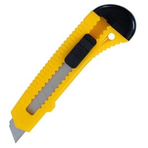 INFORMAT Нож канцелярский с фиксатором CIF18 18 мм желтый