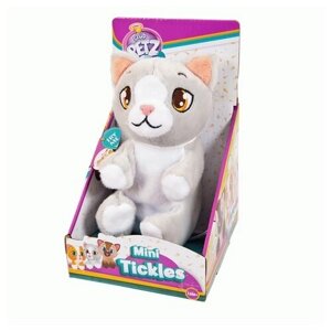 Интерактивная мягкая игрушка Club Petz Mini Tickles Котенок, серый