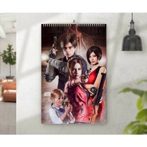 Календарь MIGOM Настенный перекидной Принт А3 "Resident Evil, Резидент Эвил"5