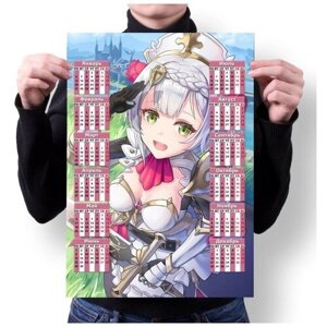 Календарь MIGOM Настенный Принт А1 "Genshin Impact, Геншин Импакт"9