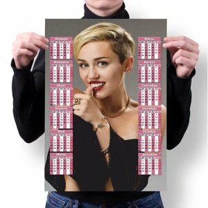 Календарь настенный Майли Сайрус, Miley Ray Cyrus №13, А3