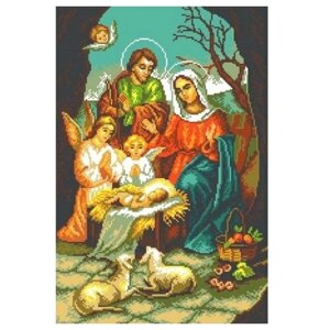 Канва для вышивания с рисунком Матрёнин Посад Рождество 0380, многоцветный 37 х 49 см
