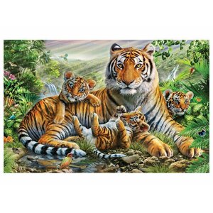 Картина алмазная Тигры 40*50 см