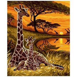 Картина по номерам 000 Art Hobby Home Маленький жираф 40х50