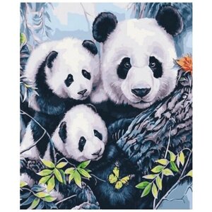 Картина по номерам 000 Art Hobby Home Счастливые панды 40х50