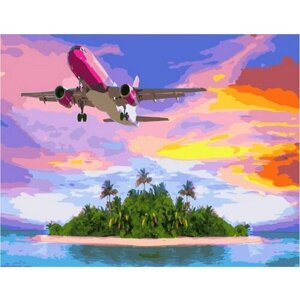 Картина по номерам 000 Hobby Home Полет над островом 40х50