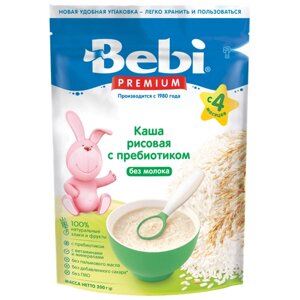 Каша безмолочная Bebi Premium Рисовая c пребиотиком с 4 мес. 200 г