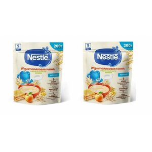 Каша молочная Nestle мультизлаковая мед-абрикос с 9 месяцев 200 г 2 шт