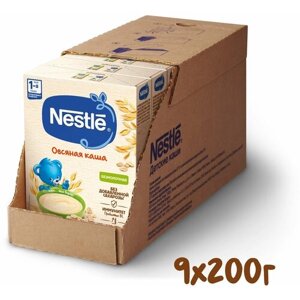 Каша Nestle овсяная сухая безмолочная с 5 месяцев 200 г 9 шт