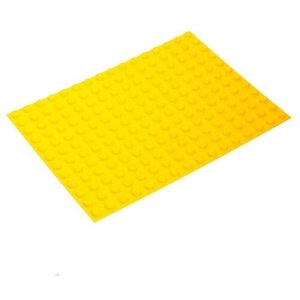 KIDS HOME TOYS Пластина-основание для конструктора, малая цвет Желтый 25,5 х19 см