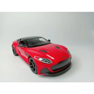 Коллекционная машинка игрушка металлическая Aston Martin DieCast для мальчиков масштабная модель 1:24 красная