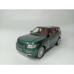 Коллекционная машинка игрушка металлическая Land Rover Range Rover для мальчиков масштабная модель 1:24 черная
